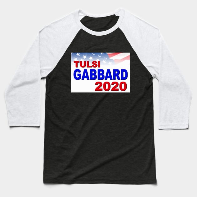 Tulsi Gabbard for President in 2020 Baseball T-Shirt by Naves